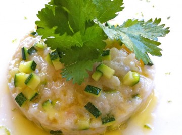 Tartare di pescespada con lemongrass, ginger e lime2